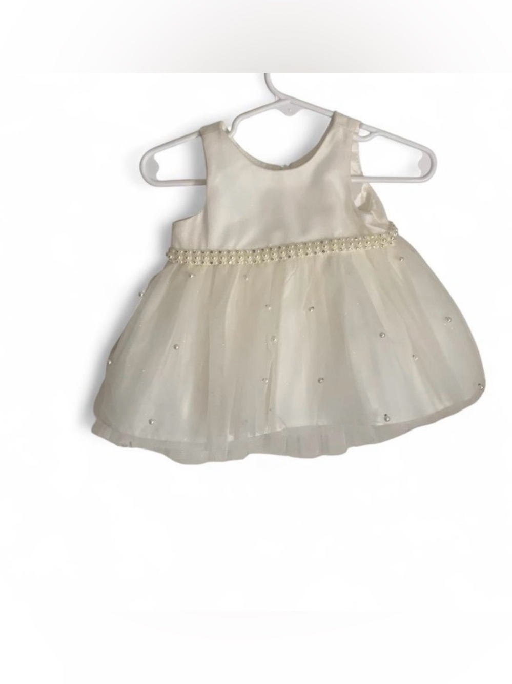Couture princess white fairycore tulle formal dress baby girl 3 m special